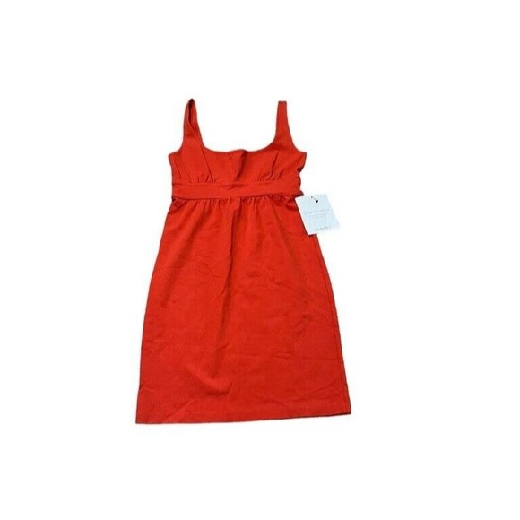 Diane Von Furstenberg Vintage Orange Dress Size 6 Sleeveless Midi Made in USA - Picture 1 of 8